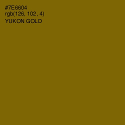 #7E6604 - Yukon Gold Color Image