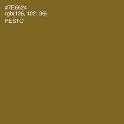 #7E6624 - Pesto Color Image