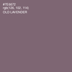 #7E6672 - Old Lavender Color Image