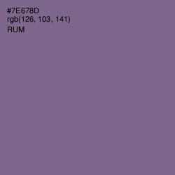 #7E678D - Rum Color Image