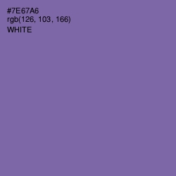 #7E67A6 - Deluge Color Image