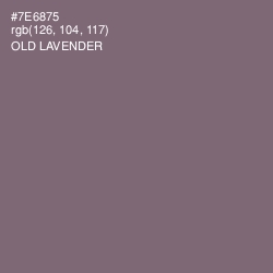 #7E6875 - Old Lavender Color Image