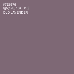 #7E6876 - Old Lavender Color Image