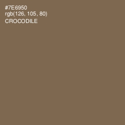 #7E6950 - Crocodile Color Image