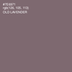 #7E6971 - Old Lavender Color Image