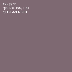 #7E6972 - Old Lavender Color Image