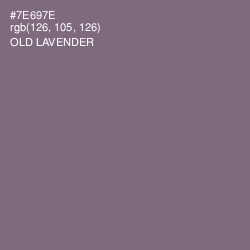 #7E697E - Old Lavender Color Image