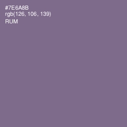 #7E6A8B - Rum Color Image