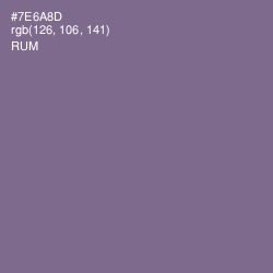 #7E6A8D - Rum Color Image