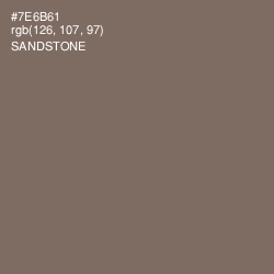 #7E6B61 - Sandstone Color Image