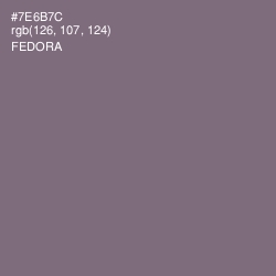 #7E6B7C - Fedora Color Image