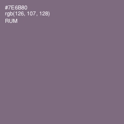 #7E6B80 - Rum Color Image