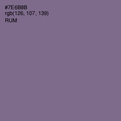 #7E6B8B - Rum Color Image