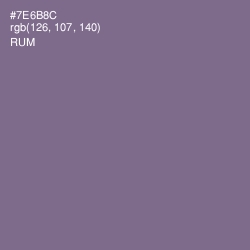 #7E6B8C - Rum Color Image