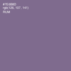 #7E6B8D - Rum Color Image