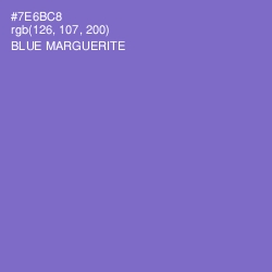 #7E6BC8 - Blue Marguerite Color Image