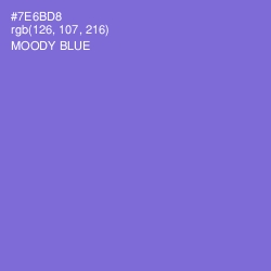 #7E6BD8 - Moody Blue Color Image