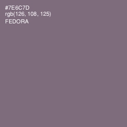 #7E6C7D - Fedora Color Image