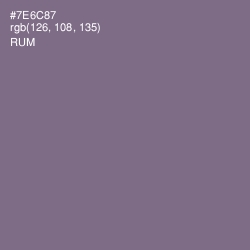 #7E6C87 - Rum Color Image