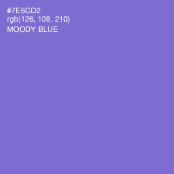 #7E6CD2 - Moody Blue Color Image