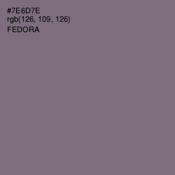 #7E6D7E - Fedora Color Image