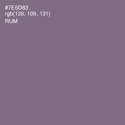 #7E6D83 - Rum Color Image