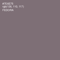 #7E6E75 - Fedora Color Image