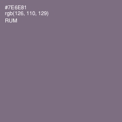 #7E6E81 - Rum Color Image