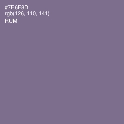 #7E6E8D - Rum Color Image