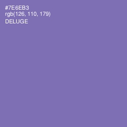 #7E6EB3 - Deluge Color Image