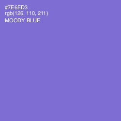 #7E6ED3 - Moody Blue Color Image