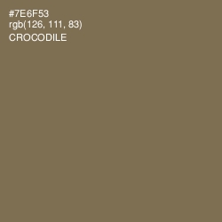 #7E6F53 - Crocodile Color Image