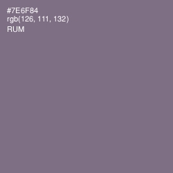 #7E6F84 - Rum Color Image