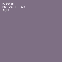#7E6F85 - Rum Color Image