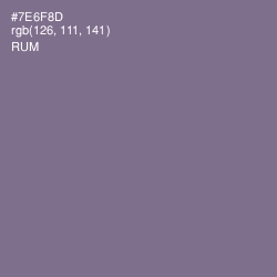#7E6F8D - Rum Color Image