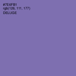 #7E6FB1 - Deluge Color Image