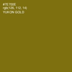 #7E700E - Yukon Gold Color Image