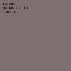 #7E706F - Limed Ash Color Image