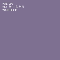 #7E7090 - Waterloo  Color Image