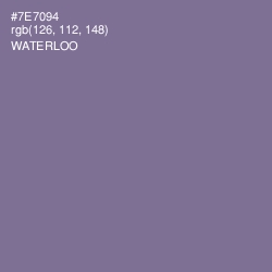 #7E7094 - Waterloo  Color Image