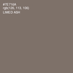 #7E716A - Limed Ash Color Image