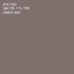 #7E716D - Limed Ash Color Image