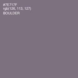 #7E717F - Boulder Color Image