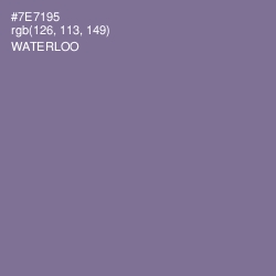 #7E7195 - Waterloo  Color Image