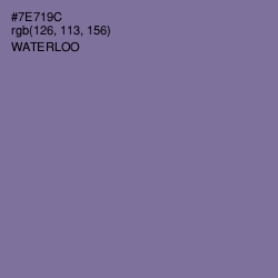 #7E719C - Waterloo  Color Image