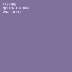 #7E719E - Waterloo  Color Image