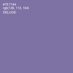 #7E71A4 - Deluge Color Image