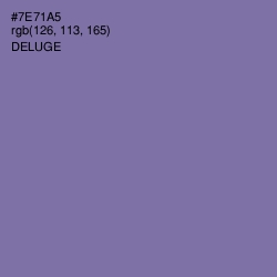 #7E71A5 - Deluge Color Image