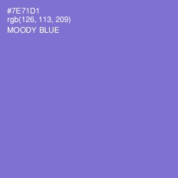 #7E71D1 - Moody Blue Color Image