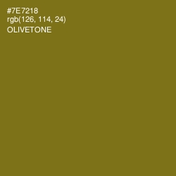 #7E7218 - Olivetone Color Image